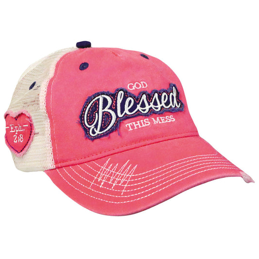 Pale Violet Red Cherished Girl Womens Cap God Blessed