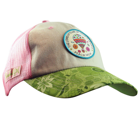 Rosy Brown Cherished Girl Womens Cap Lord Lifts Me Up