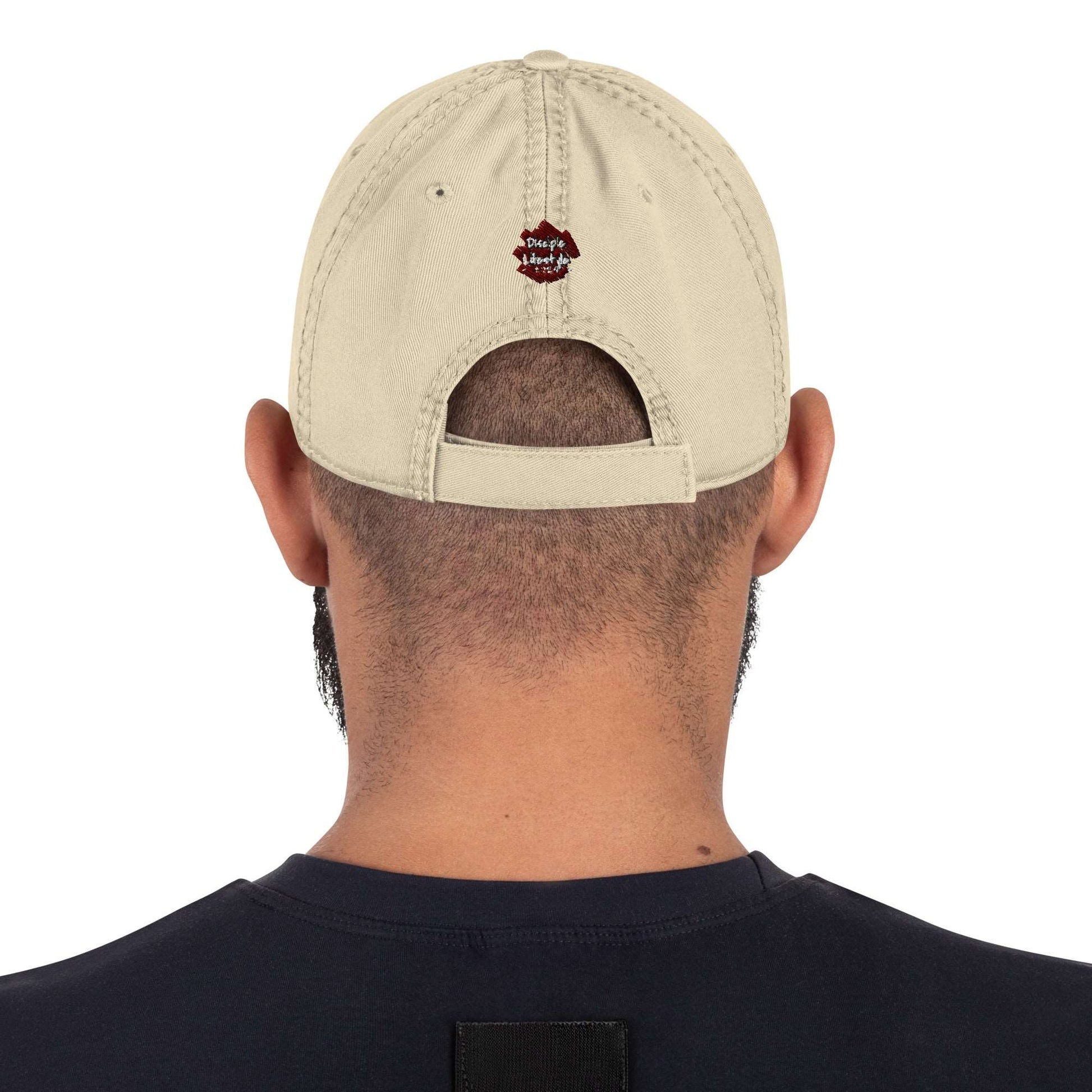 Rosy Brown Blessed Distressed Dad Hat