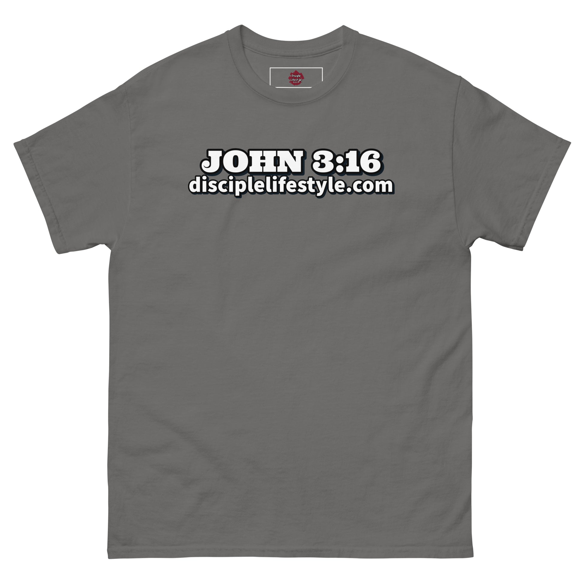Dim Gray John 3:16 Men's Classic Tee