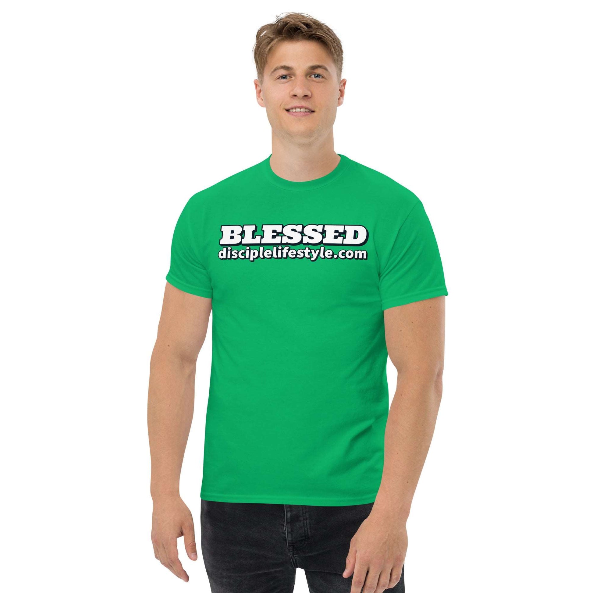 Sea Green Blessed Men's Classic Tee