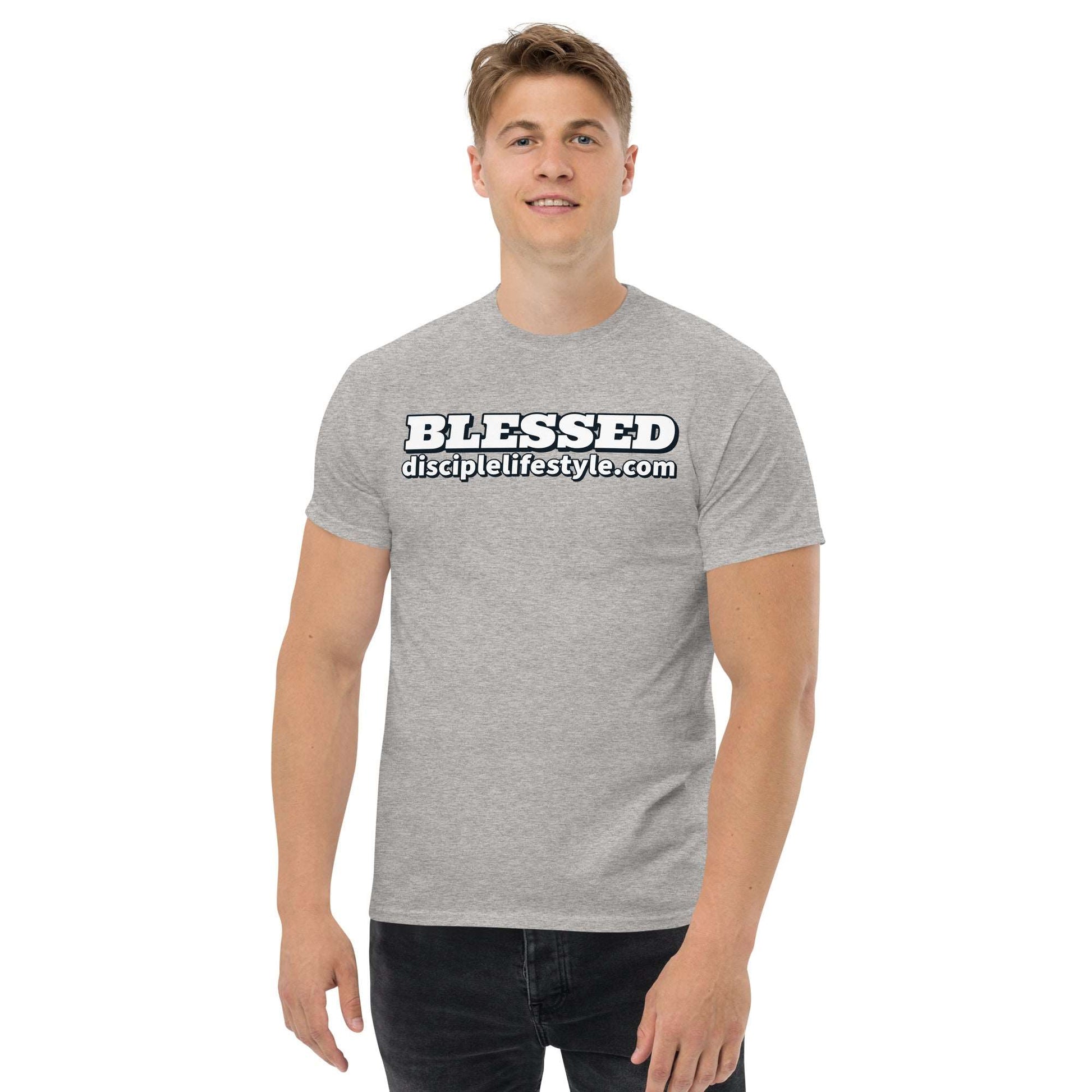 Rosy Brown Blessed Men's Classic Tee